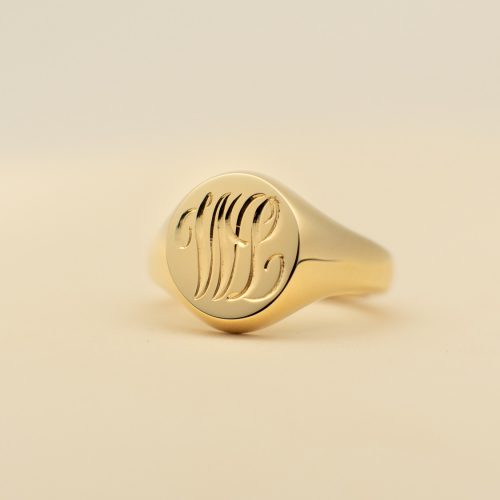 Monogram Oval Signet Ring