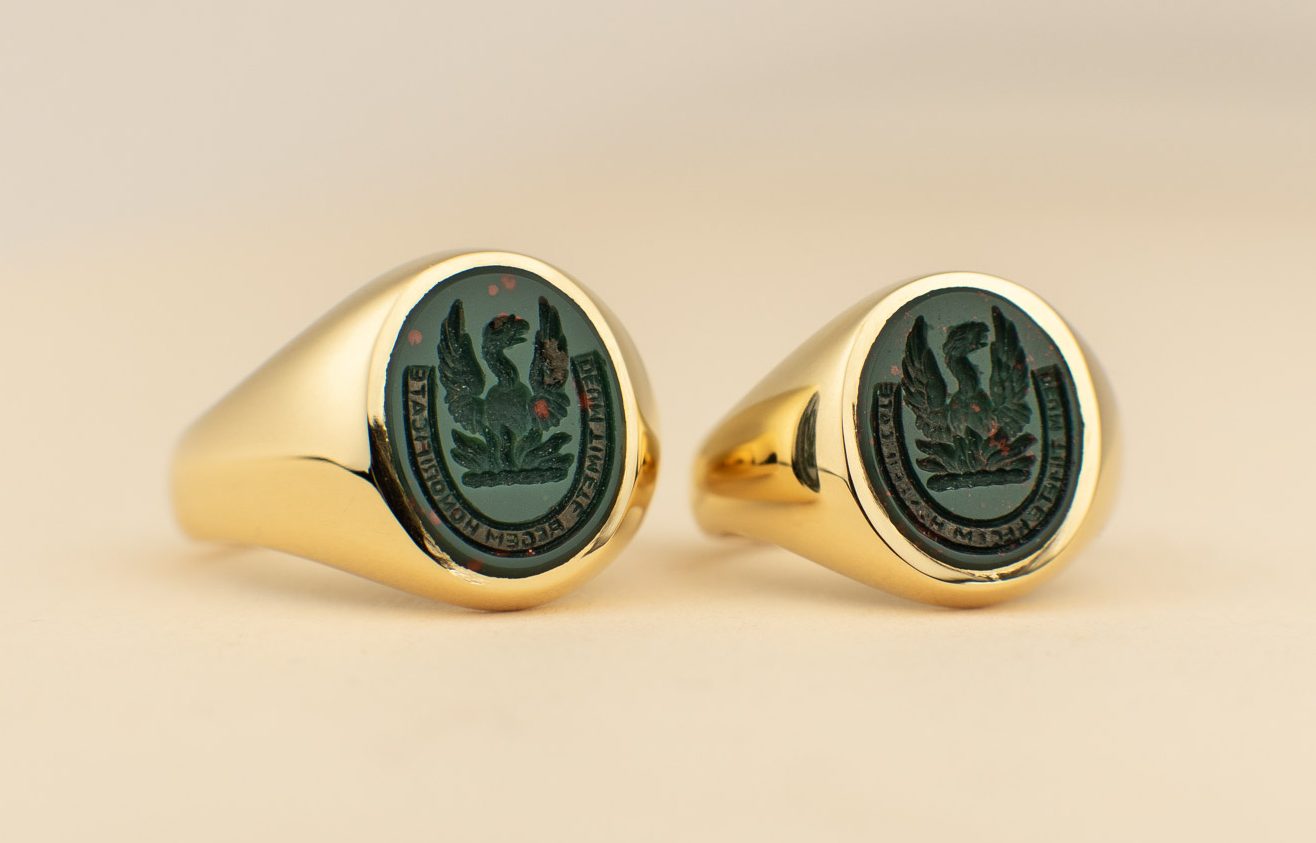 Twin Signet Rings