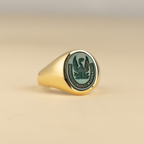 Bloodstone Oval Signet