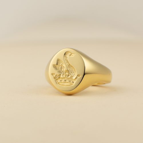 Oval Signet ring seal engraved