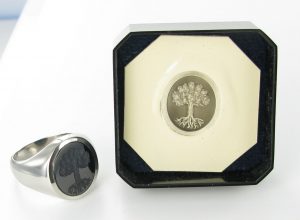 Silver signet ring