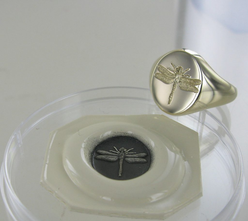 Dragonfly Signet ring