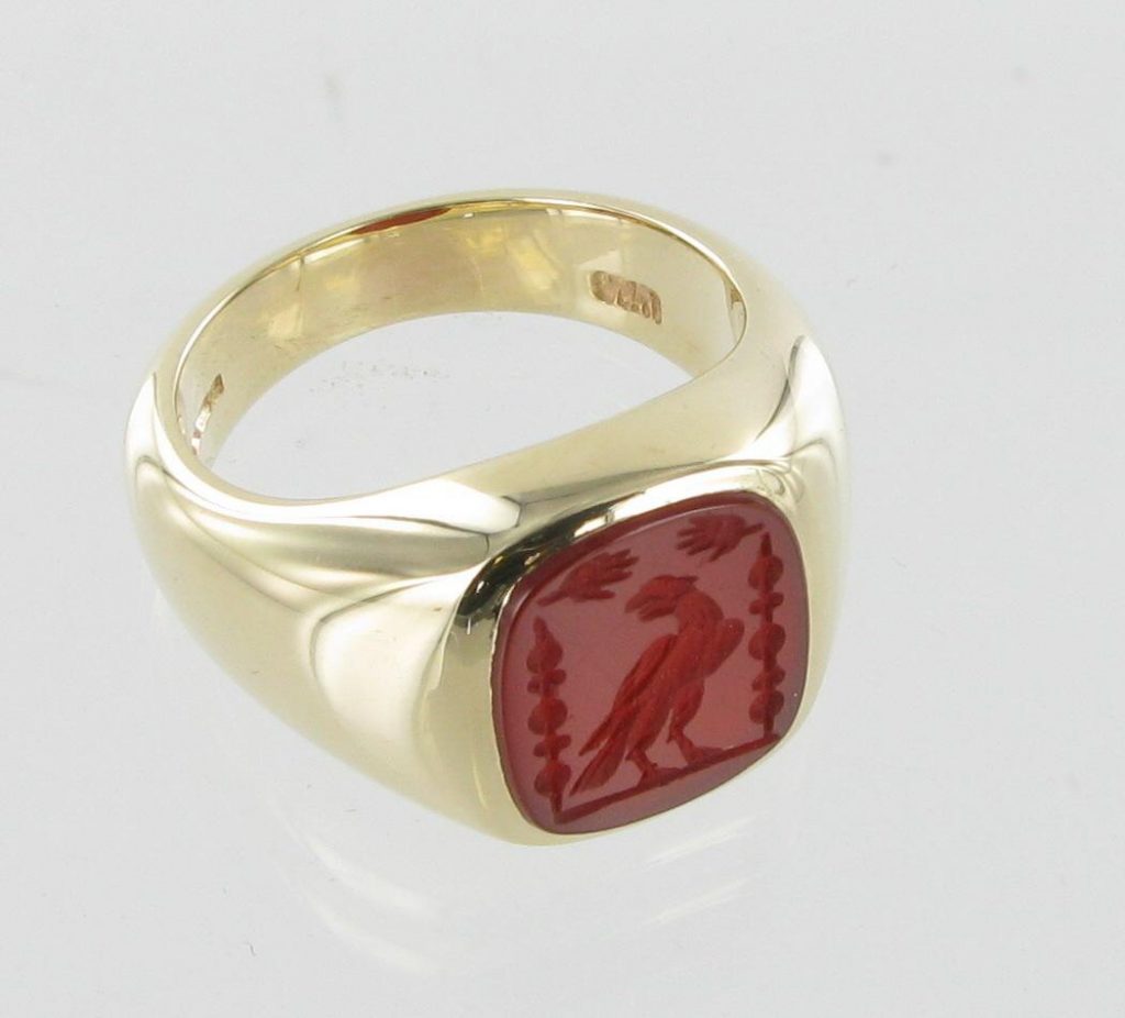 Cushion Sardonyx Signet Ring