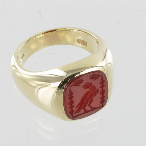 Cushion Sardonyx Signet Ring