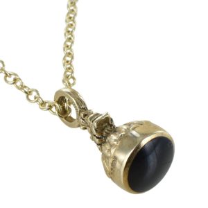 Small Domed Onyx Seal Pendant