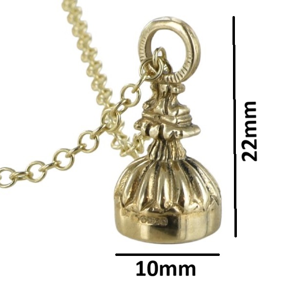 Small Domed Onyx Seal Pendant - Image 5