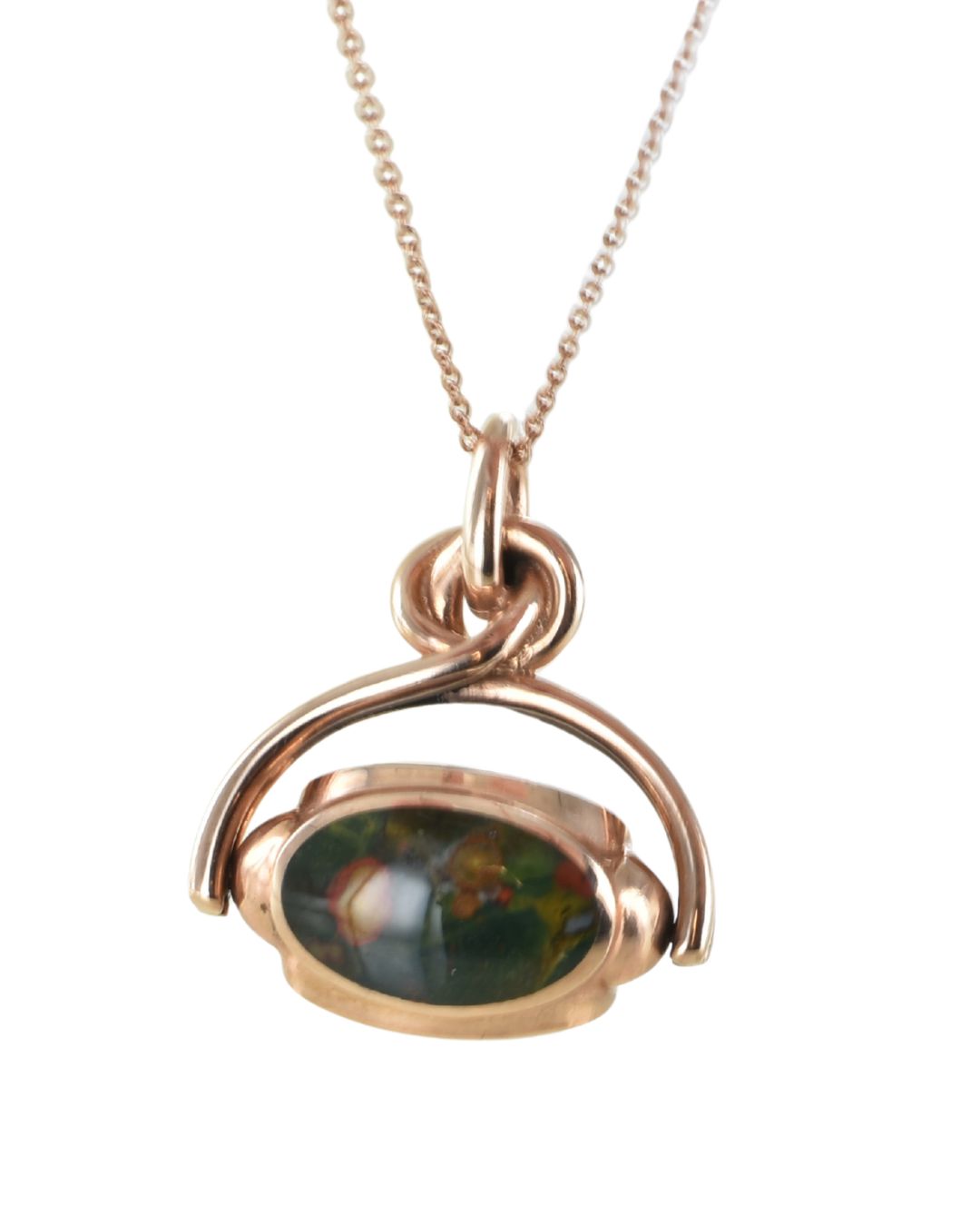 Trinity Rose Gemstone Swivelling Seal Pendant - Image 3