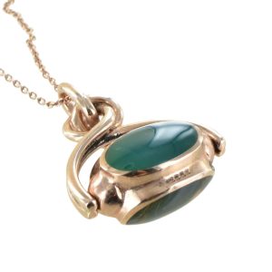 Trinity Rose Gemstone Swivelling Seal Pendant