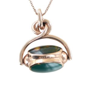Trinity Rose Gemstone Swivelling Seal Pendant