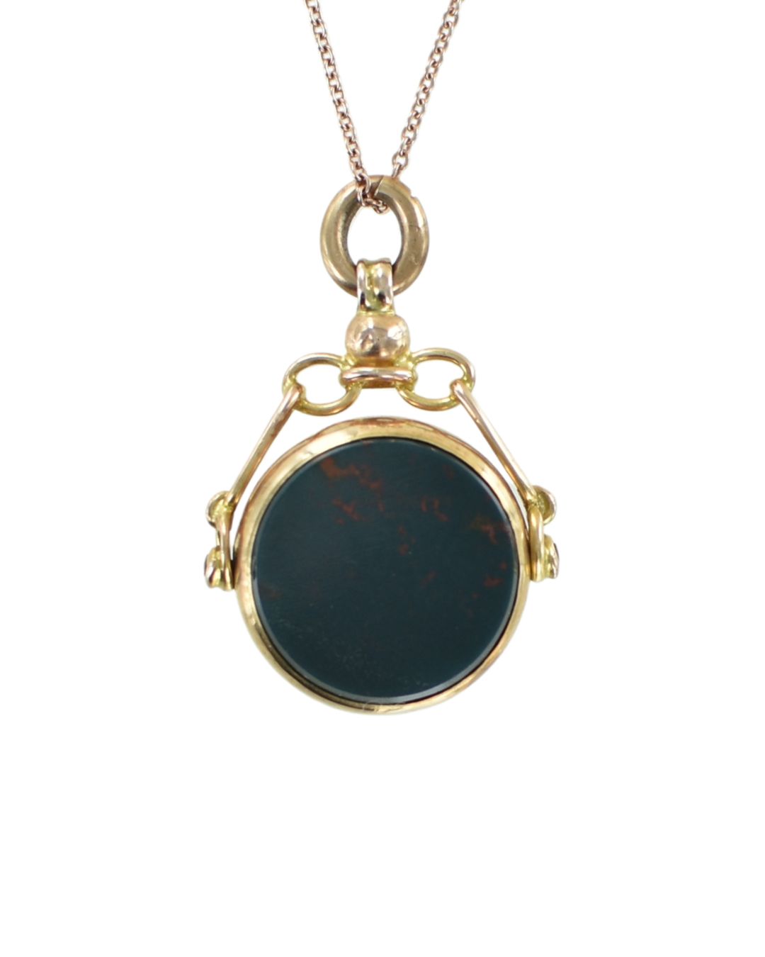 Antique 1913 Rose Gold Swivel Seal Pendant