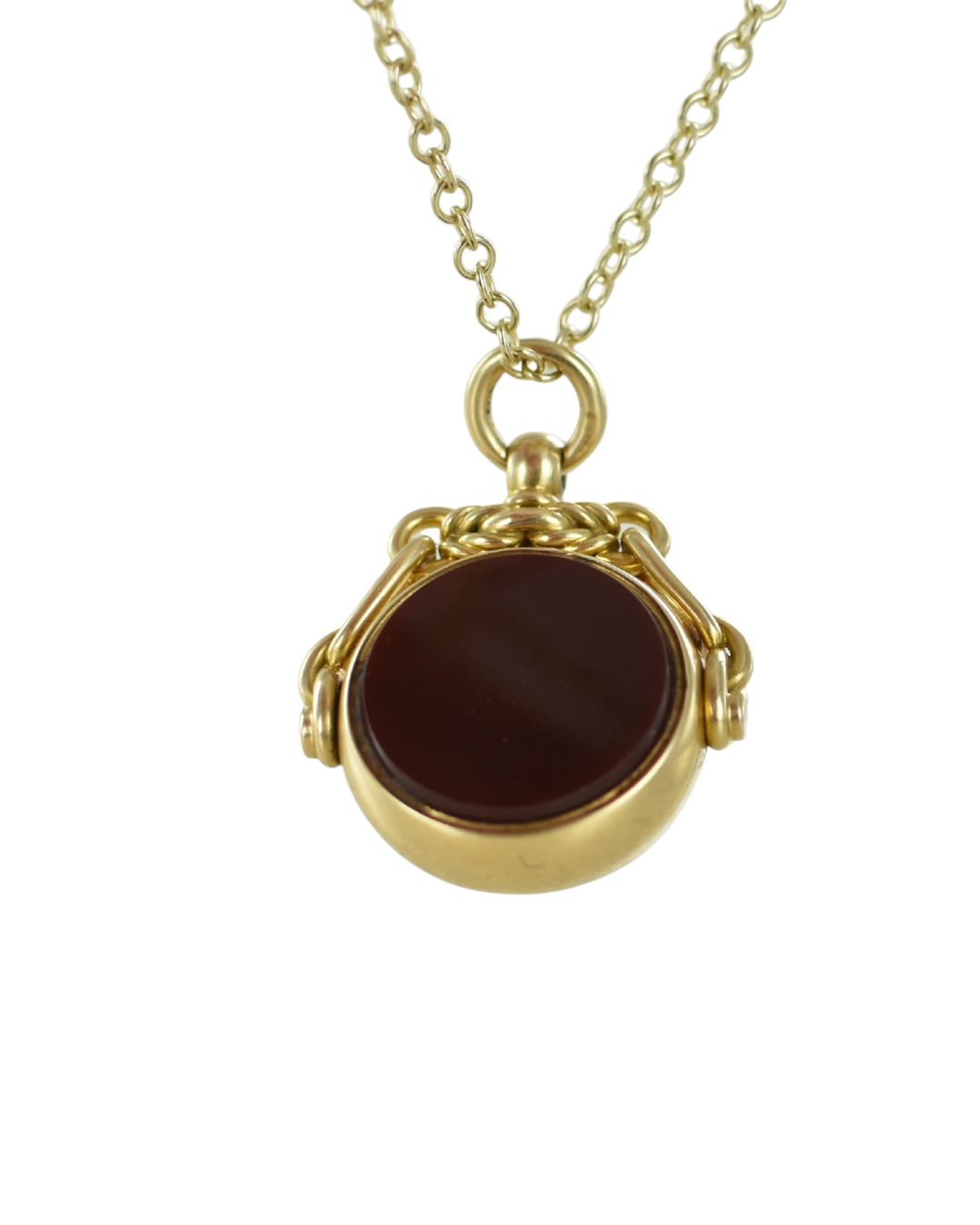 Antique 1901 18 carat Yellow Gold Swivel Seal Pendant - Image 6